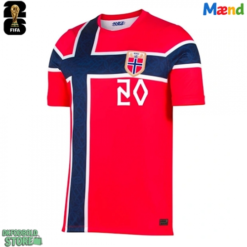 Norge Antonio Nusa #20 Replika Hjemmebanetrøje VM 2026 Kortærmet